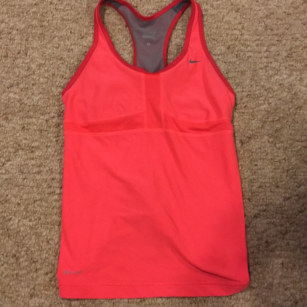 Pink nike tank top